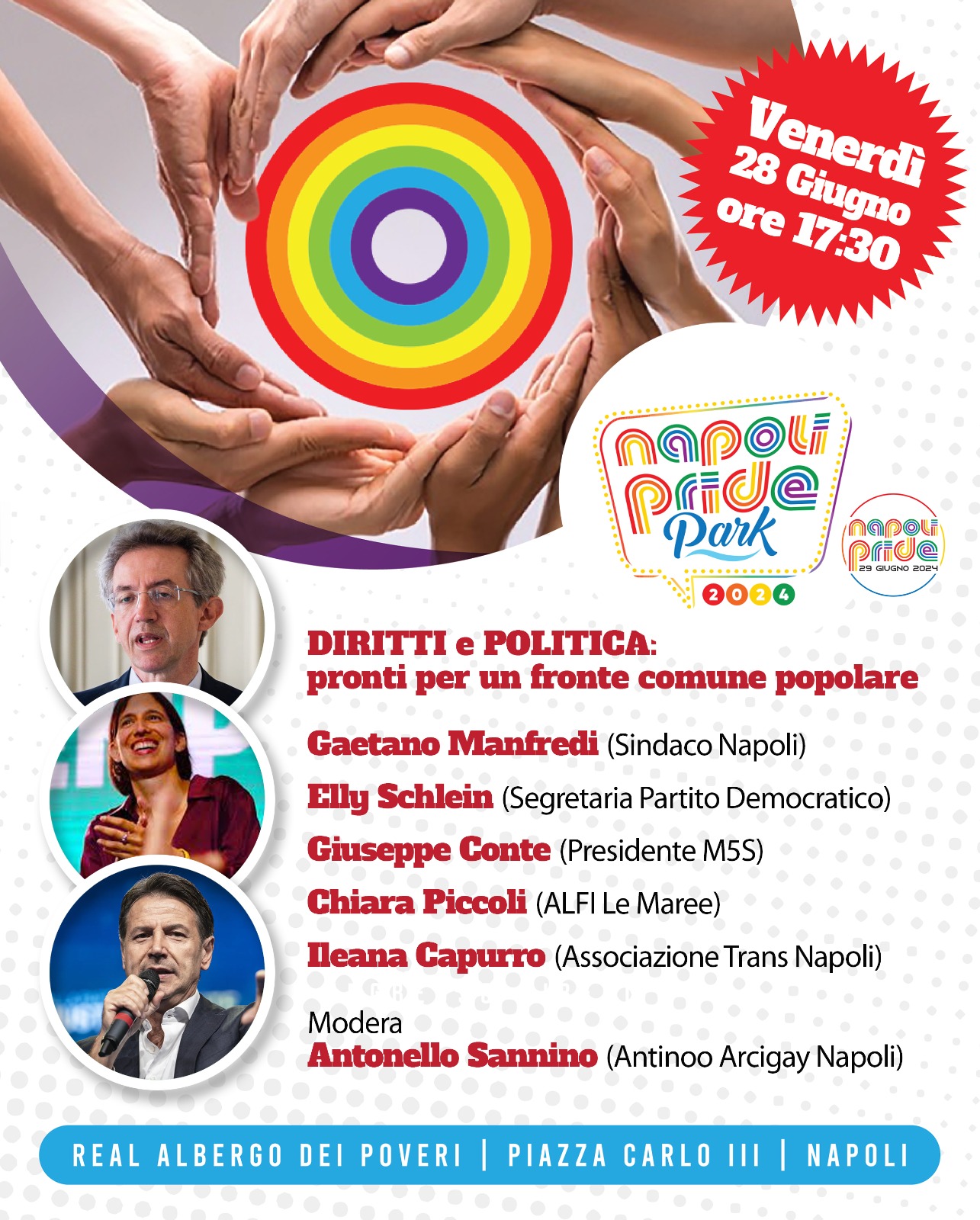 Napoli Pride 2024: Schlein e Conte al Pride Park per parlare di diritti  civili – Arcigay